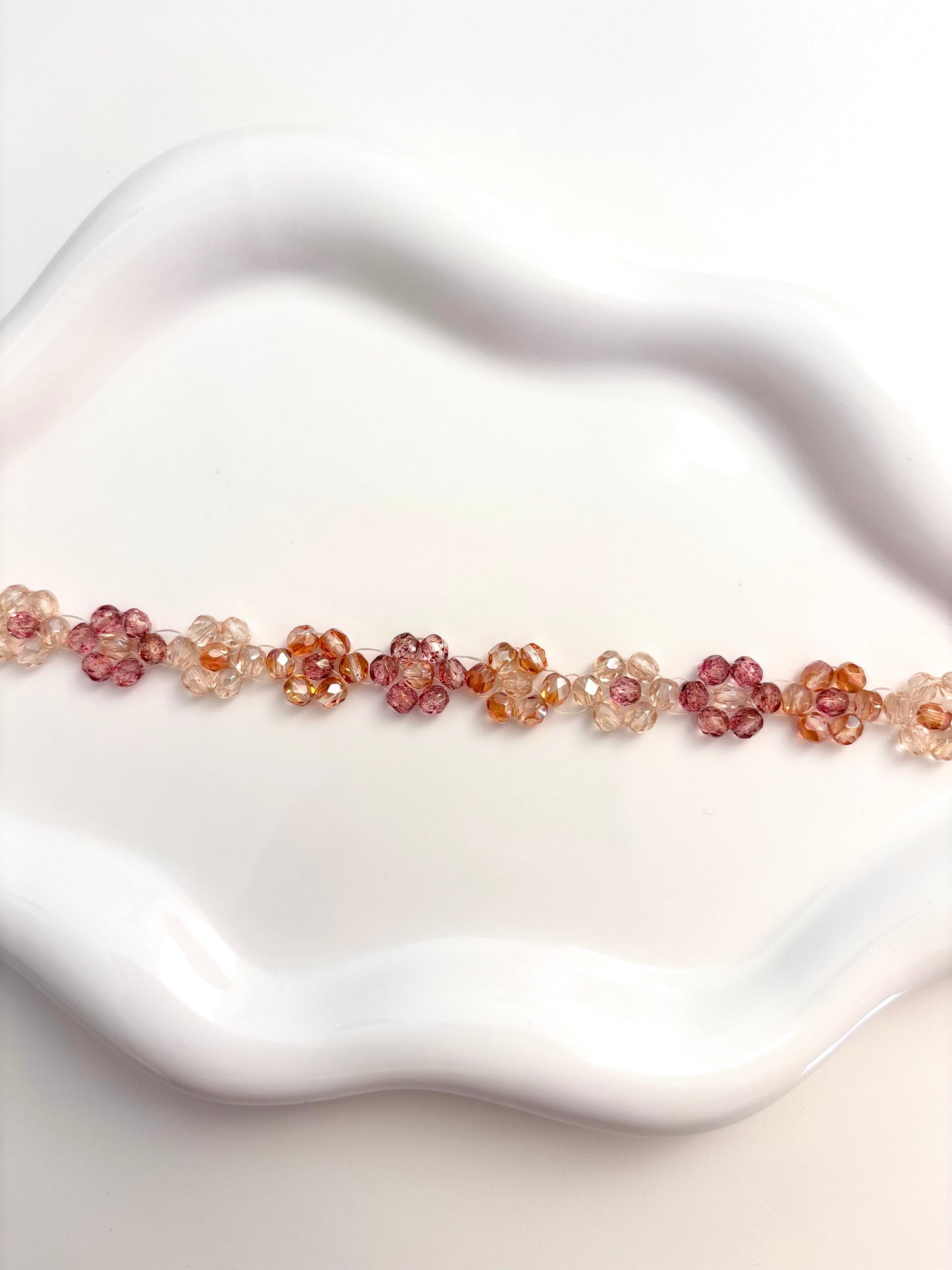 Autumn Bloom - Czech Glass Beads Bracelet