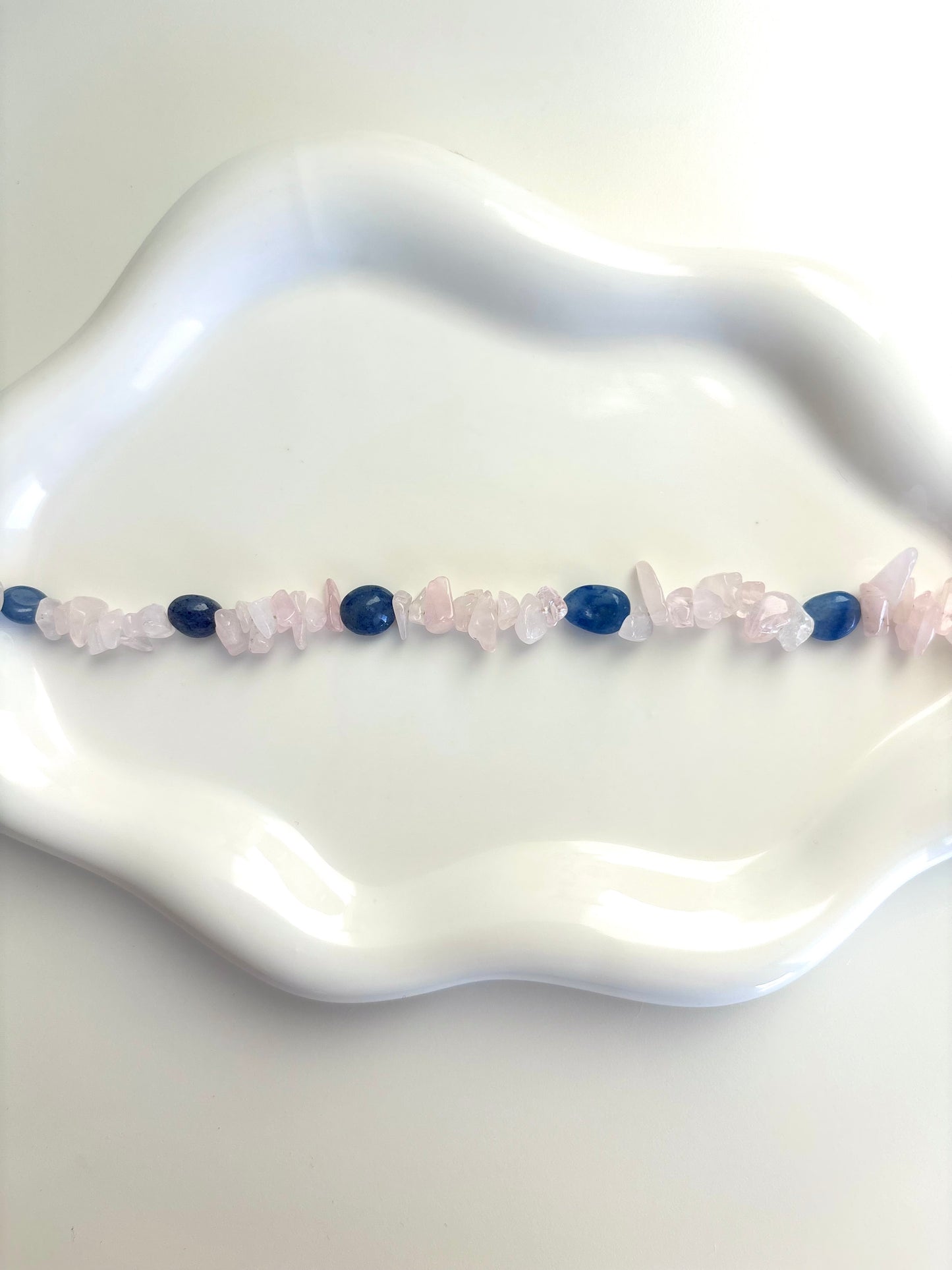 Harmony Bracelet - Rose Quartz, Blue Aventurine