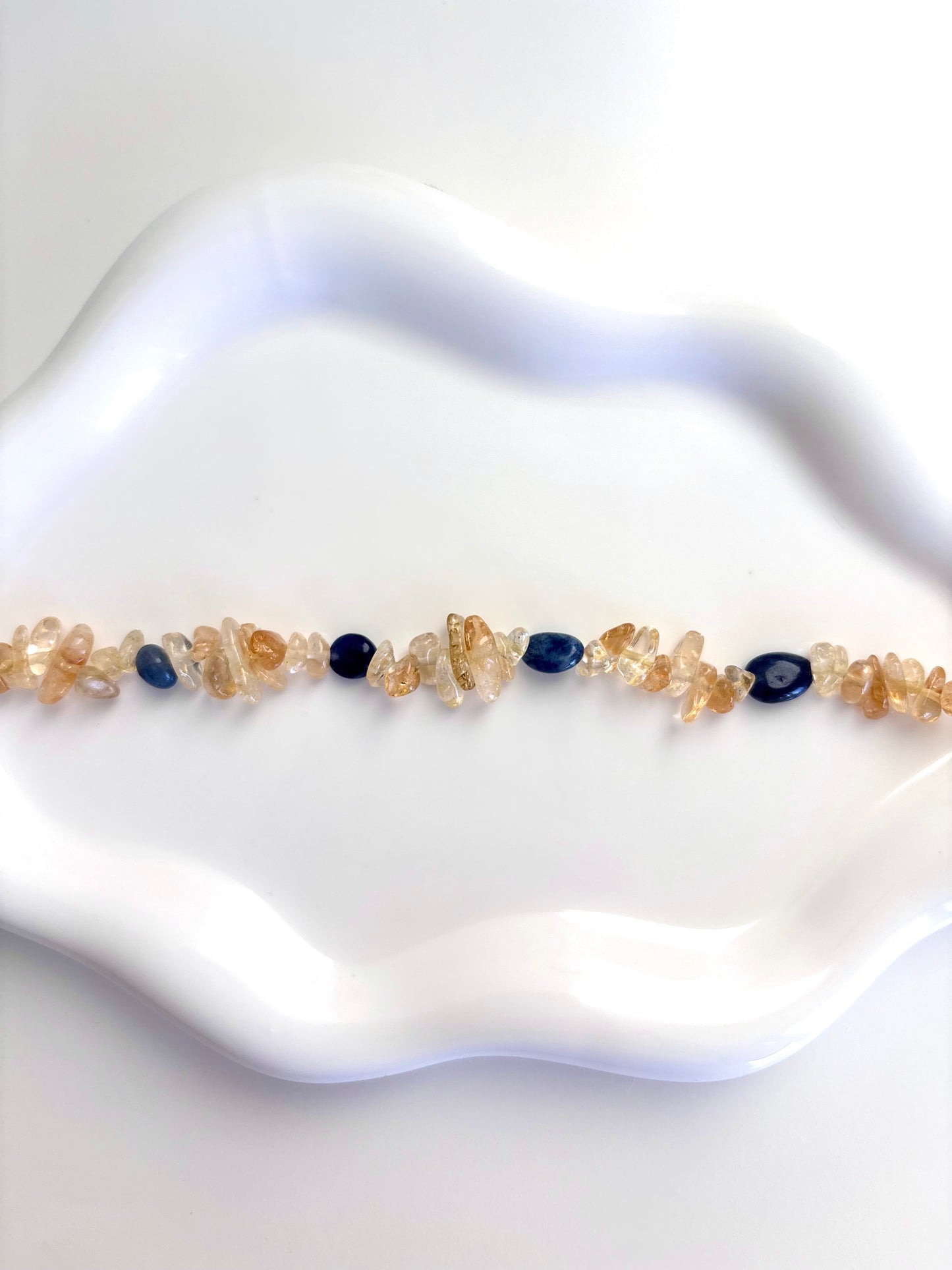 Golden Midnight - Blue Aventurine, Citrine Bracelet
