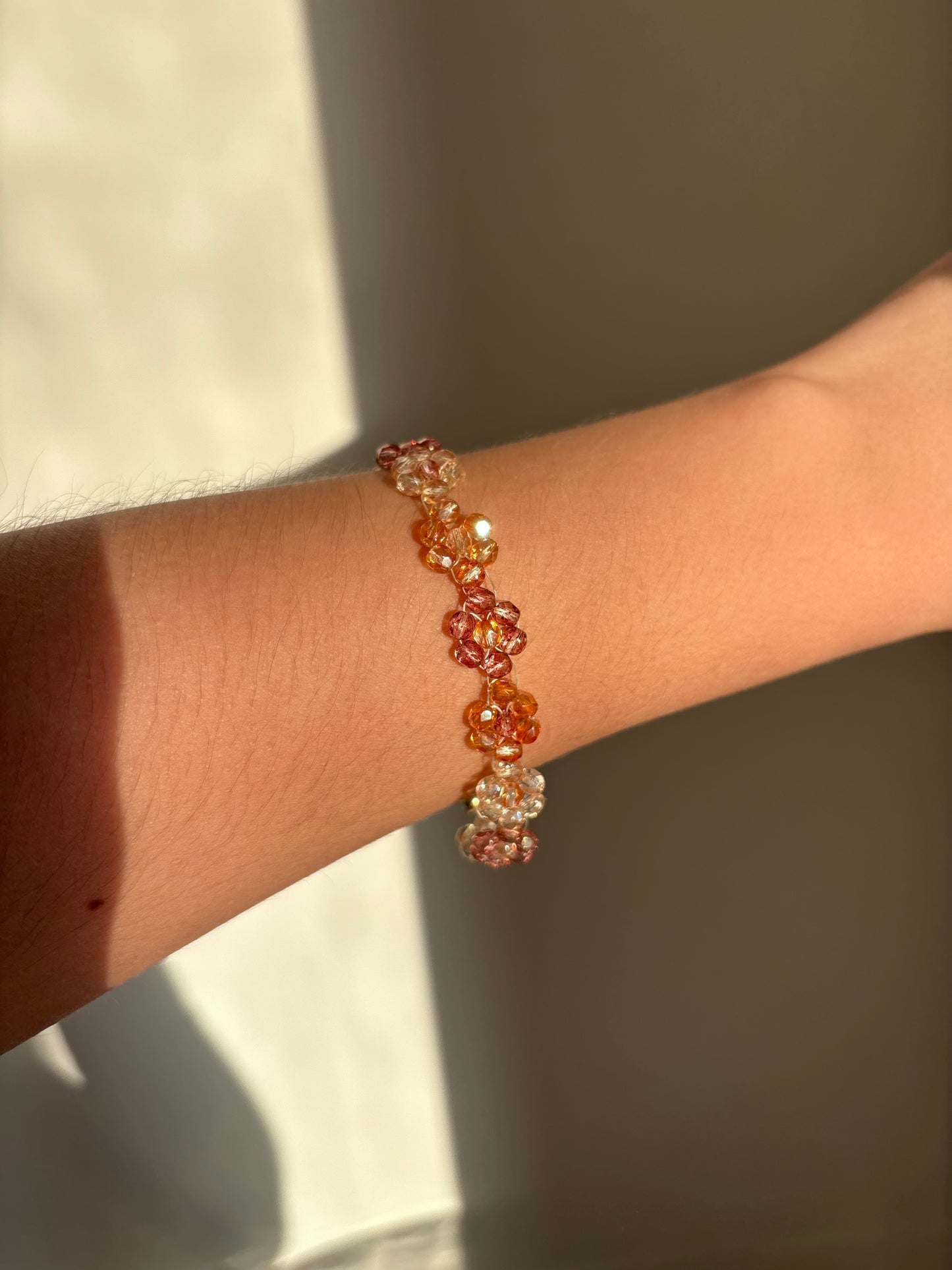 Autumn Bloom - Czech Glass Beads Bracelet