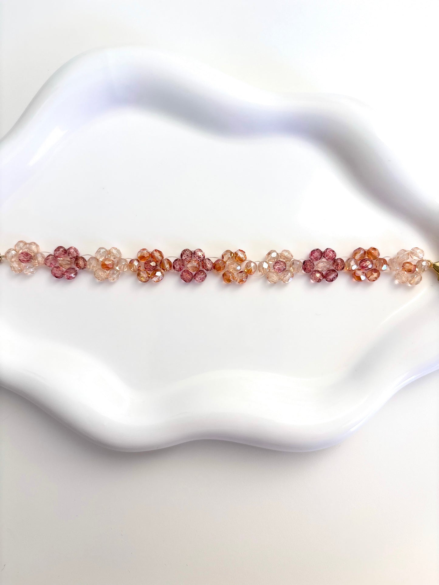 Autumn Bloom - Czech Glass Beads Bracelet