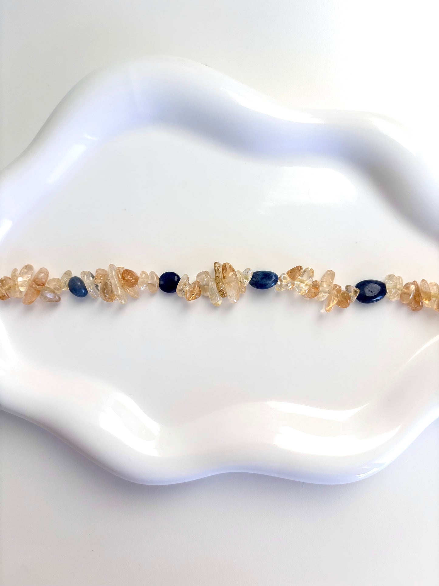 Golden Midnight - Blue Aventurine, Citrine Bracelet