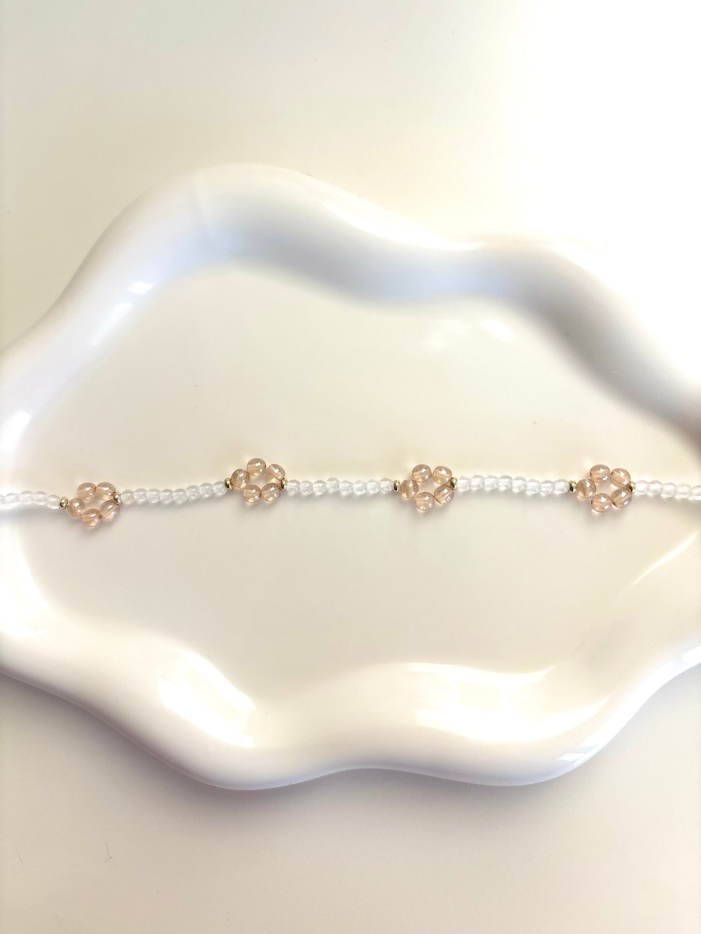 Sand Flower - Czech Glass Bracelet