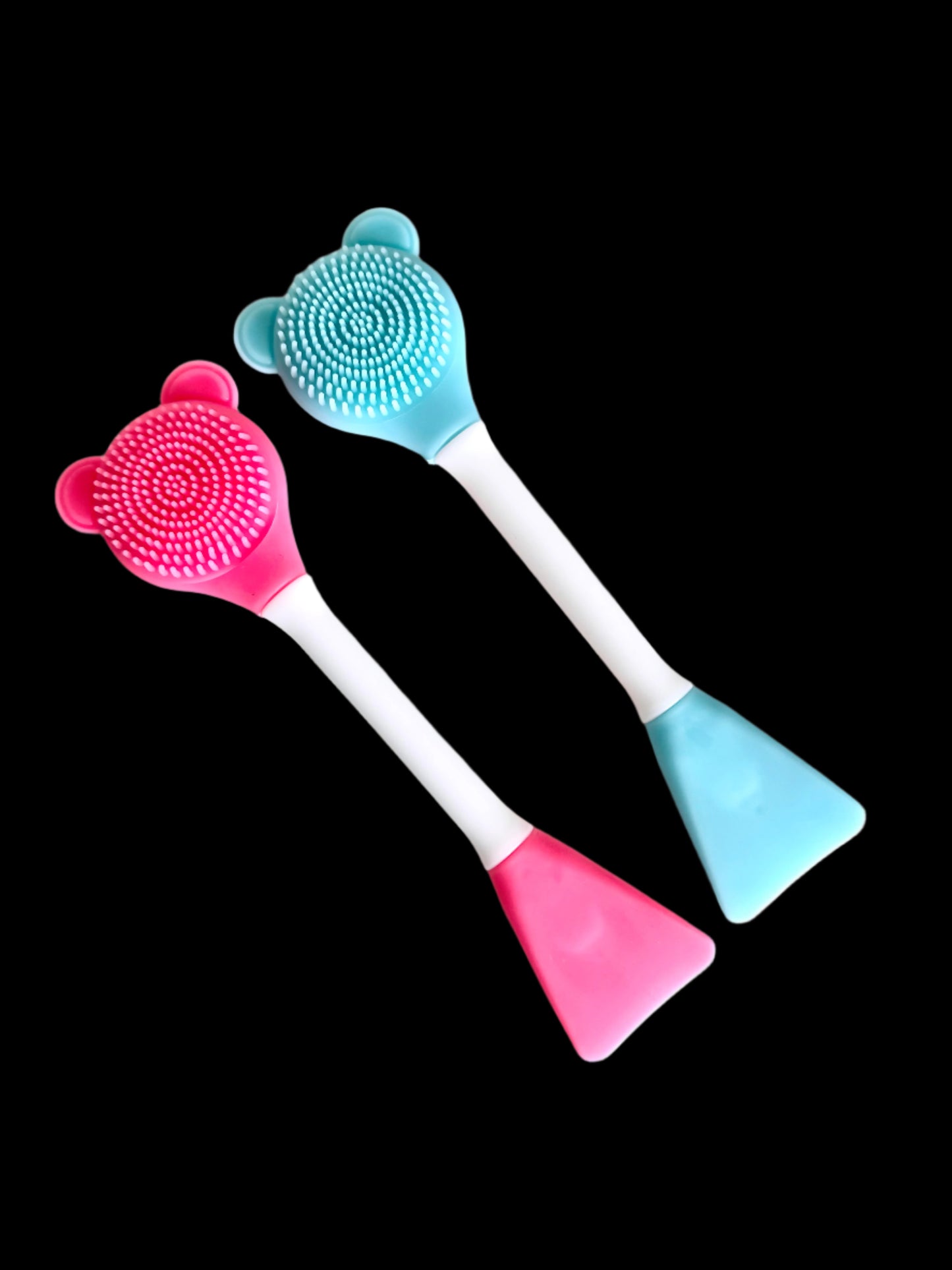 silicone bear mask applicator & brush 🐻🩷