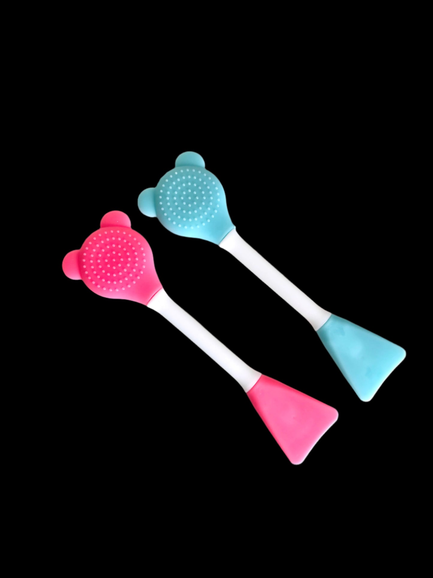 silicone bear mask applicator & brush 🐻🩷