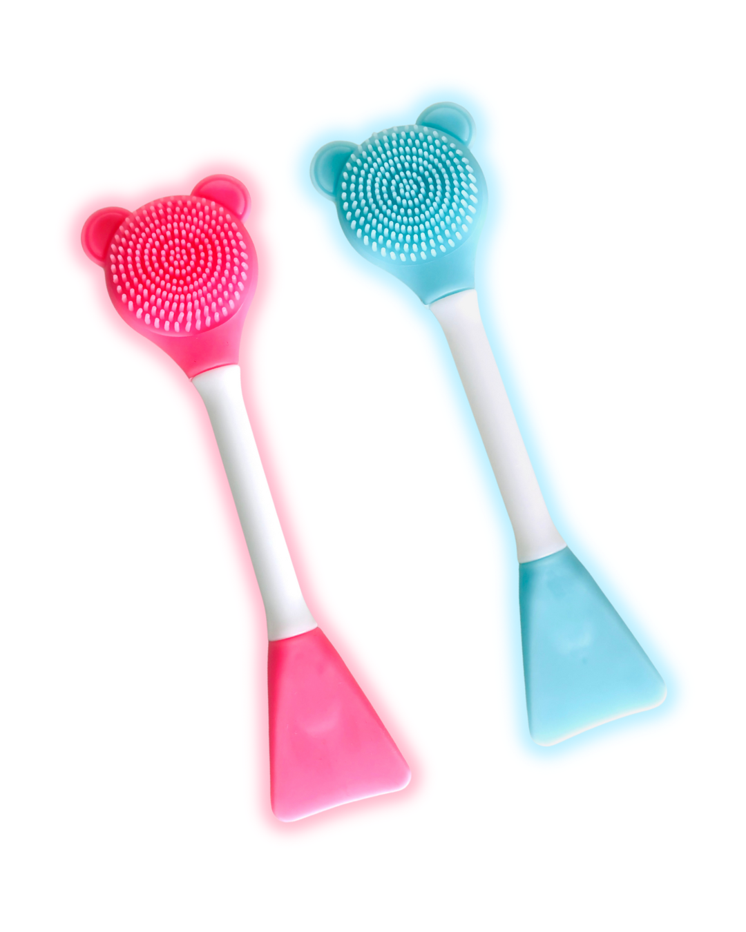 silicone bear mask applicator & brush 🐻🩷