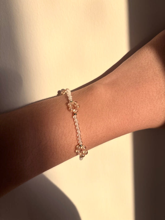 Sand Flower - Czech Glass Bracelet
