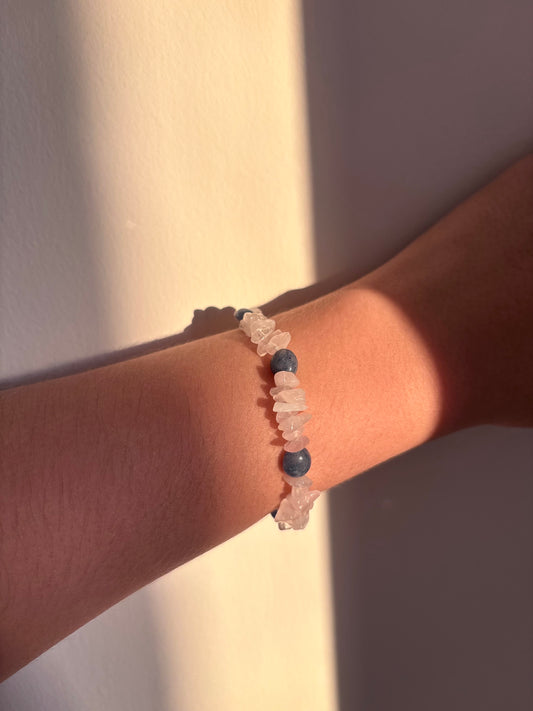 Harmony Bracelet - Rose Quartz, Blue Aventurine