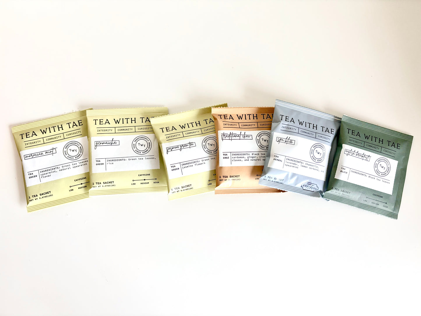 🟩🍵 6-pack assorted tea sachets 🍃💚