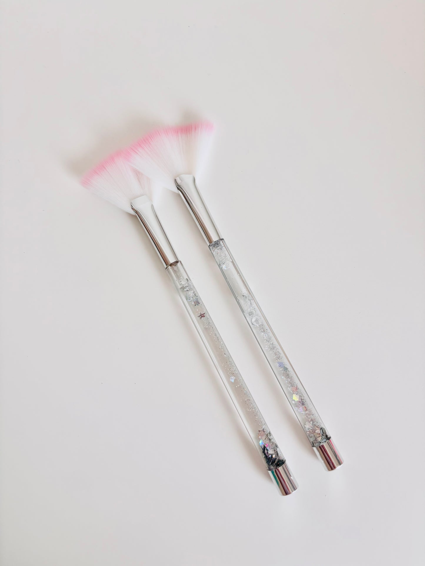 sparkly fan brushes (2-pack) ✨🌷͙